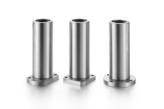 LMWF6LUU de alta precisão com rolamento linear de flange GCR15 / PA66 Material